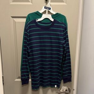 Tommy Bahama 2-Pack Boy’s Navy & Green Long-Sleeve T’s